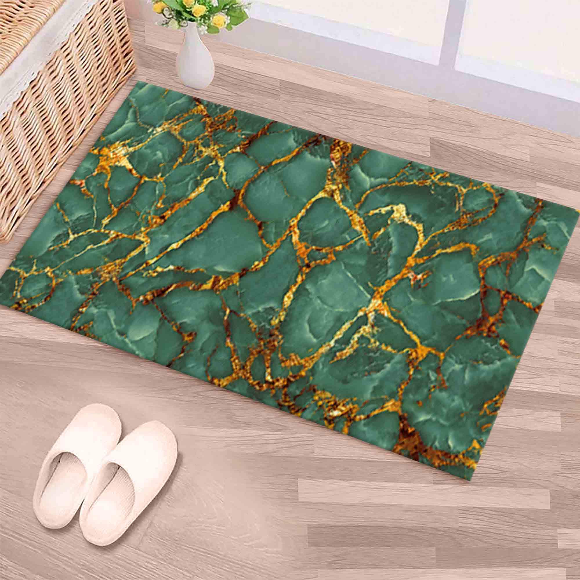 Discover Green And Gold Marble Rugs, Green Marble Rug, Alcohol Ink Rug, Entry Rug, Luxury Rug,