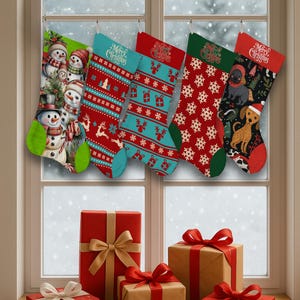 Calcetín de Papá Noel, calcetín de regalo, calcetín de muñeco de nieve, calcetín de luces navideñas, regalo familiar, calcetín verde, decoración navideña, calcetín navideño