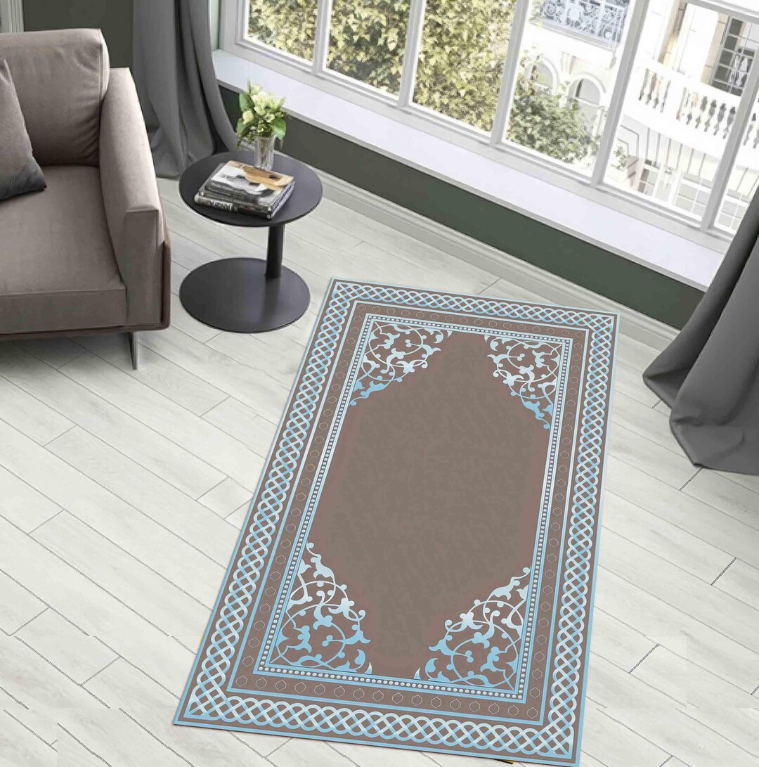Prayer Rug Basic Brown Prayer Rug, Spiritual Rug, Brown Rug, Ramadan Eid Gift Rugs, Nursery ...