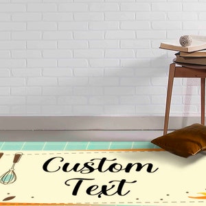 Personalized Kitchen Rug, Kitchen Rug, Personalized Rug, Modern Rugs ...