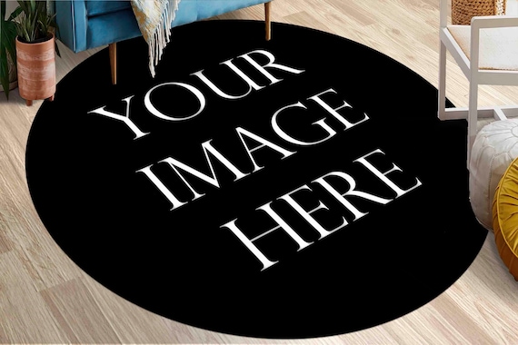 Personalized Rug, Salon Decor Rug, Pet Friendly Rug, Gift Rug, Your Image Here Rug, Round Rugs, Modern Rug, Custom Rug, Personalized Gifts,