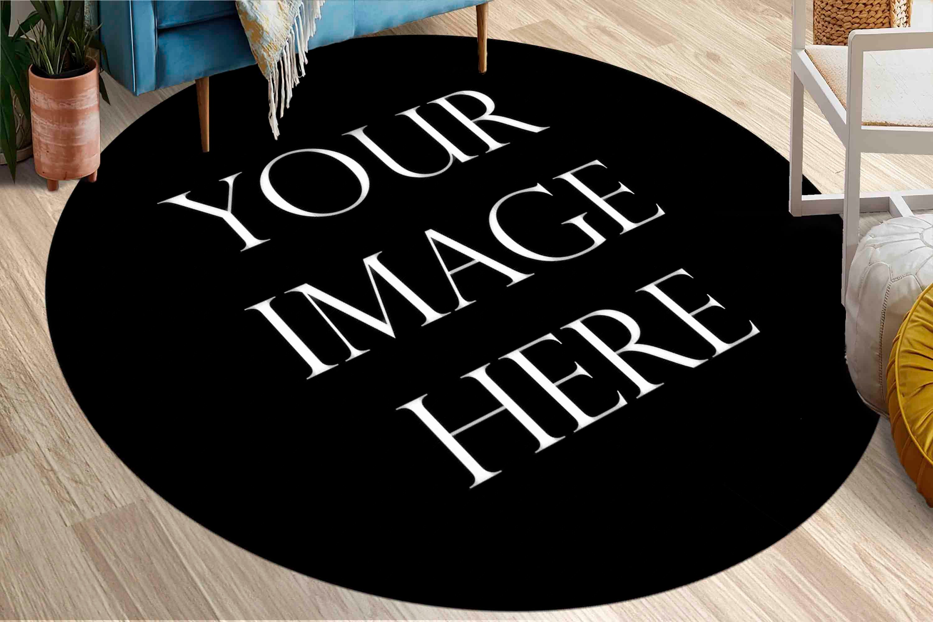 Personalized Rug, Salon Decor Rug, Pet Friendly Rug, Gift Rug, Your Image Here Rug, Round Rugs, Modern Rug, Custom Rug, Personalized Gifts,