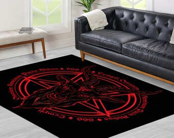 Office Decor Rug, 3D Printeds Rug, Thick Rug, Non-Slip Carpet, Japanese Rug, Witchcraft Rug, Modern Rugs, Bath Rug, Classic Rug, Black Rug,