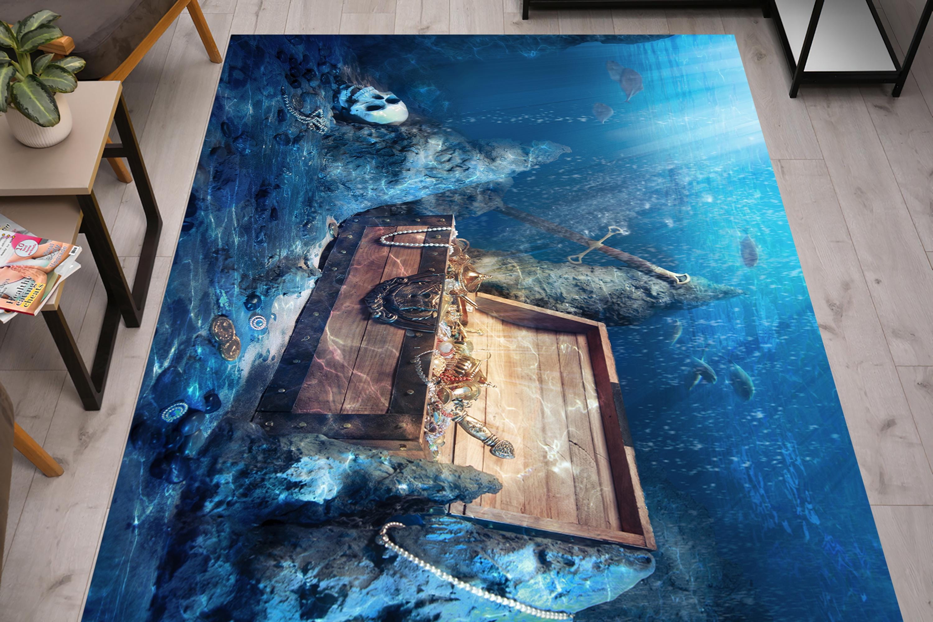 Treasure Chest Rugs, Pirates Rug, Kids Room Rugs, View Rugs, Gift for ...