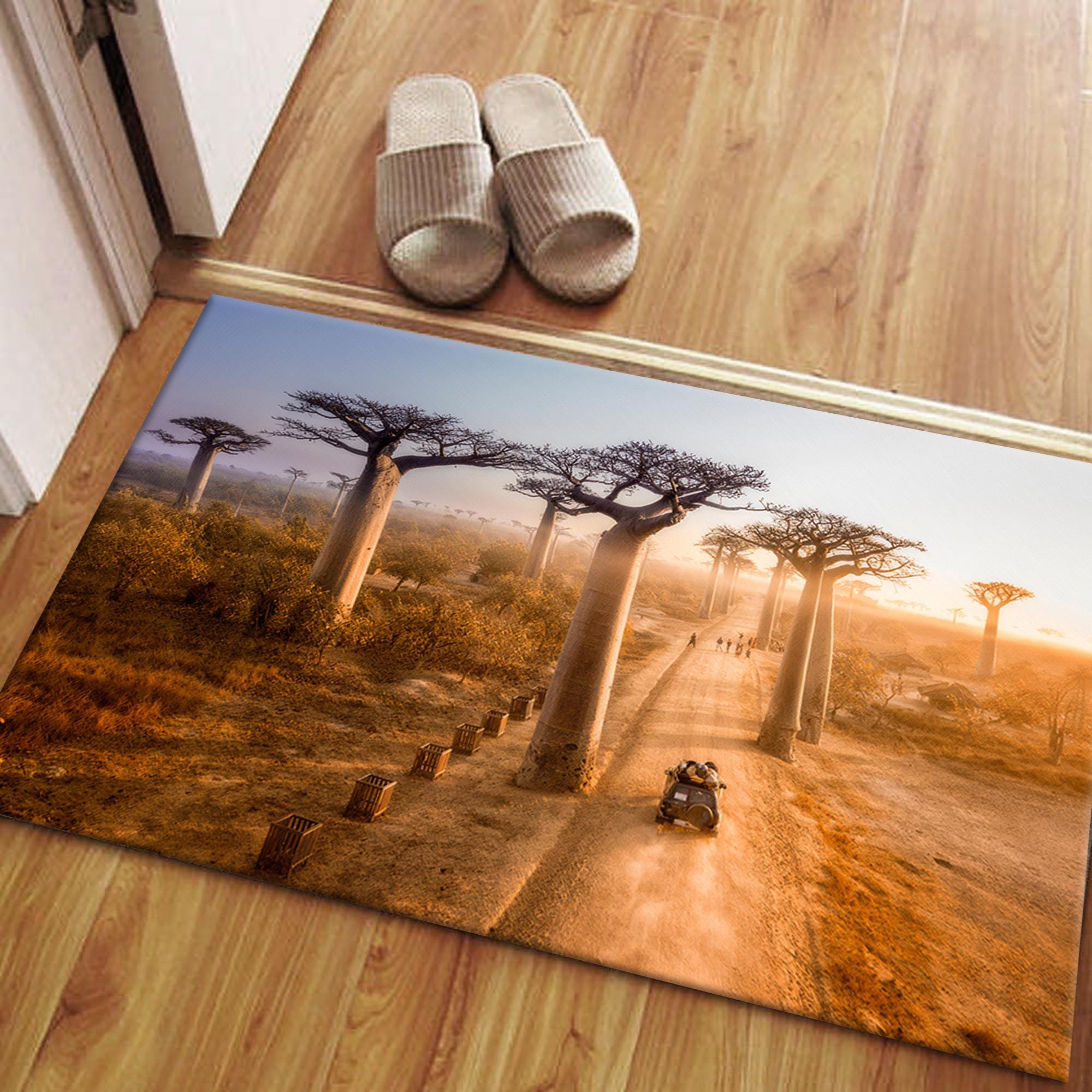 Baobab Trees Rug, Madagascar Landscape Rugs, Tree Rug, View Rug, Thick ...