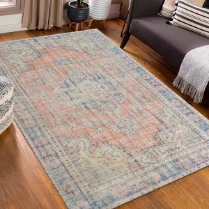 Bedroom Rug, Entry Rug, Indoor Rug, Gift Rug, Turkish Rugs, Orange Rug, Oriental Rug, 3D Printeds Rug, Bridesmaid Gift, Easy To Clean Rug,
