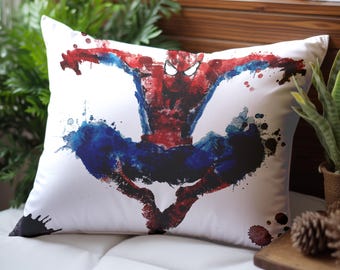 Kids Cushion, Pillow Cover, Spider Man Pillow Case, Pillow Sham, Accent Pillow, Boy Room Pillow Case, Housewarming Gift,