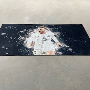 3D Printed Rug, Living Room Rug, Kitchen Rug, Personalized Gifts, Neymar Rug, Famous Rugs, Sport Rugs, Gift Rug, Wedding Rug, Area Rug,