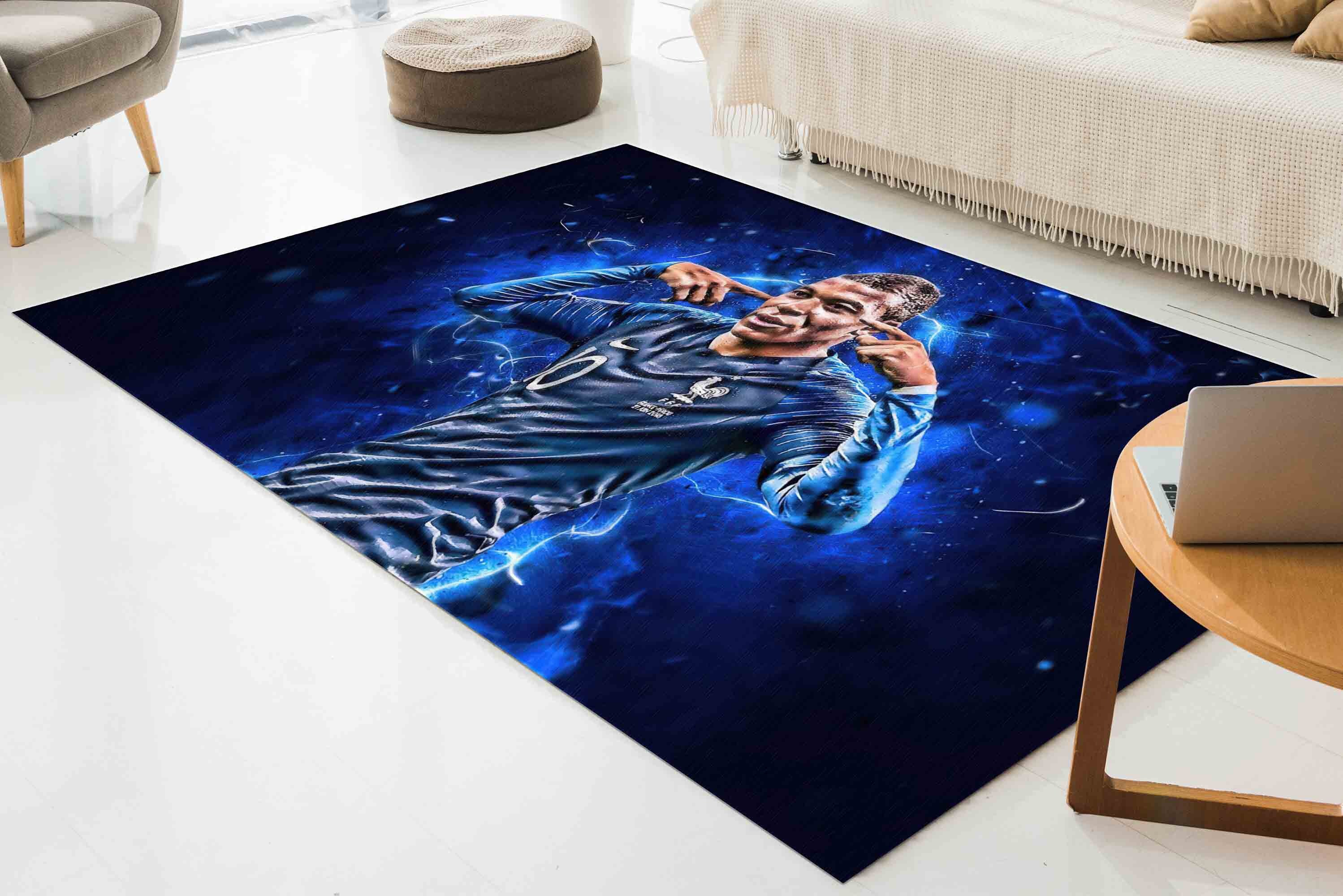 Discover Mbappe Rug, World Cup Rugs, Sport Rug, Personalized Gifts, Gift For Him,