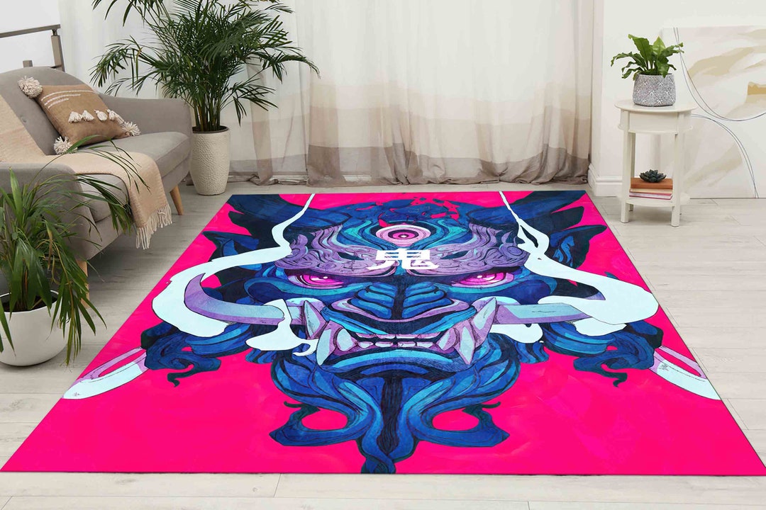 Dragon Rug, Pink Rug, Abstract Rug, Modern Rug, Accent Rug, Large Rug ...