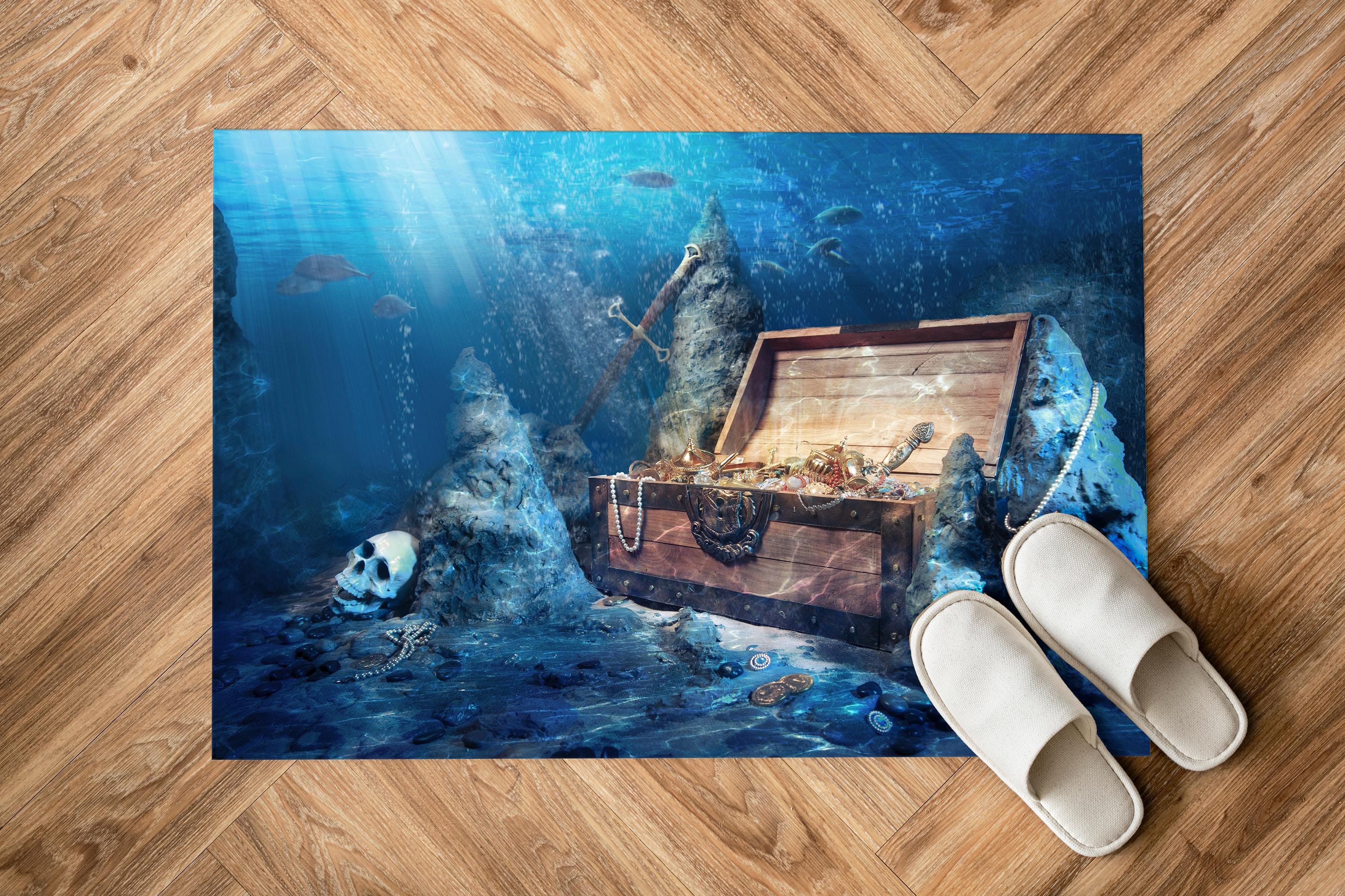 Treasure Chest Rugs, Pirates Rug, Kids Room Rugs, View Rugs, Gift for ...