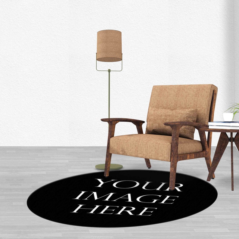 Personalized Rug, Salon Decor Rug, Pet Friendly Rug, Gift Rug, Your Image Here Rug, Round Rugs, Modern Rug, Custom Rug, Personalized Gifts, image 3