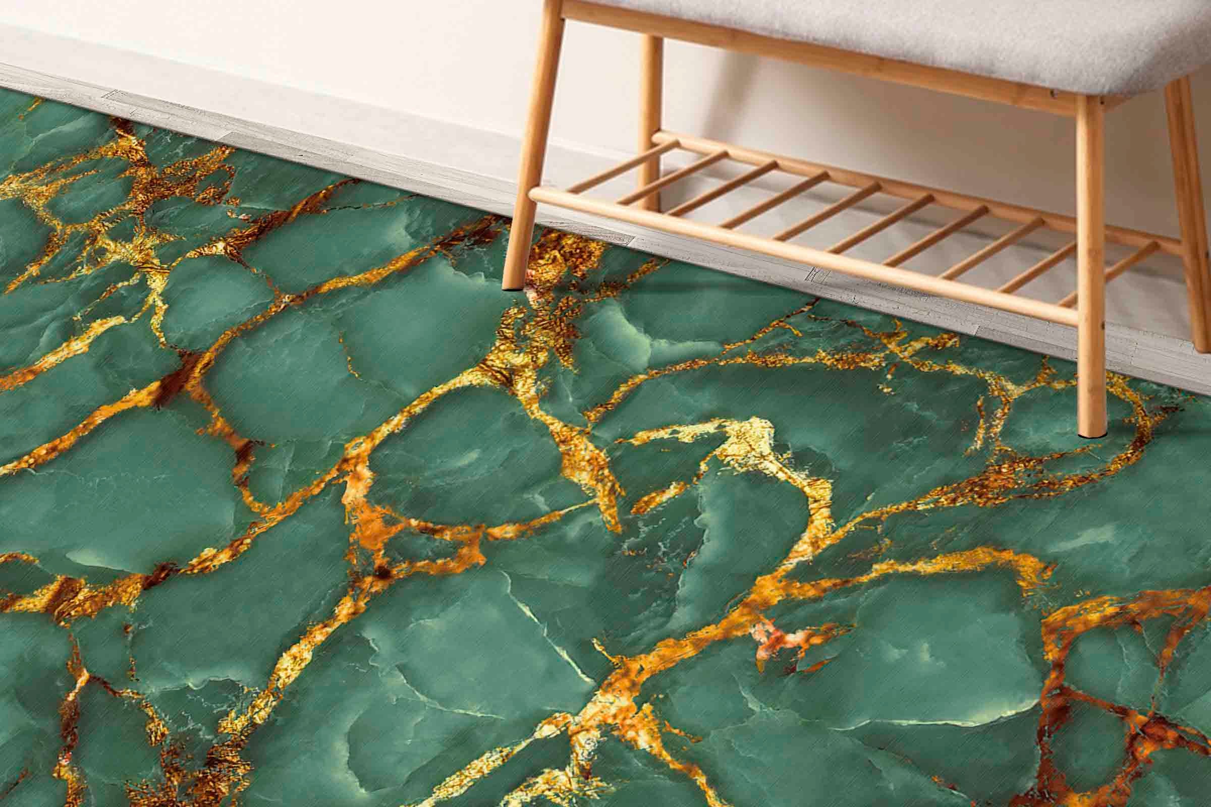 Discover Green And Gold Marble Rugs, Green Marble Rug, Alcohol Ink Rug, Entry Rug, Luxury Rug,