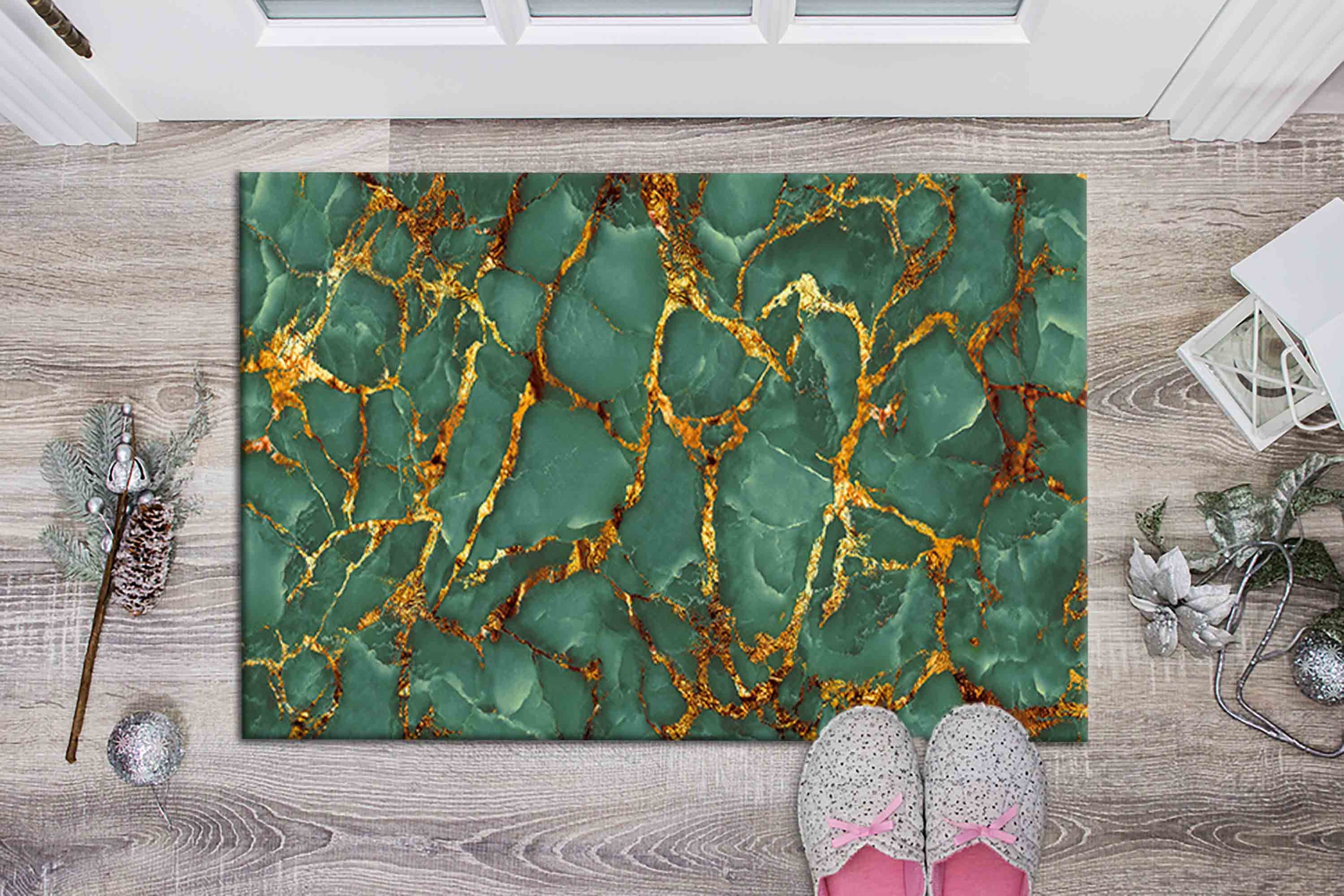 Discover Green And Gold Marble Rugs, Green Marble Rug, Alcohol Ink Rug, Entry Rug, Luxury Rug,