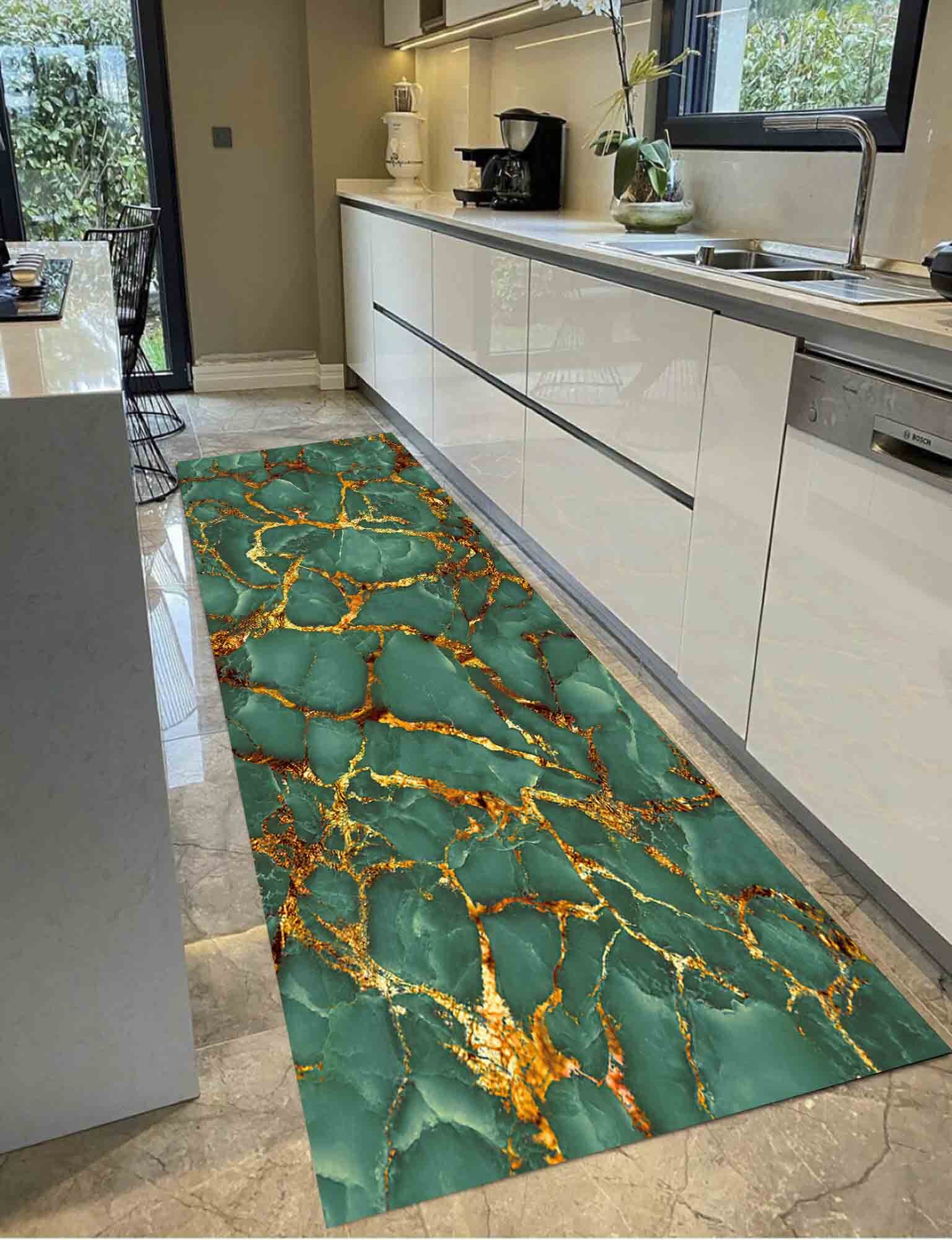 Discover Green And Gold Marble Rugs, Green Marble Rug, Alcohol Ink Rug, Entry Rug, Luxury Rug,