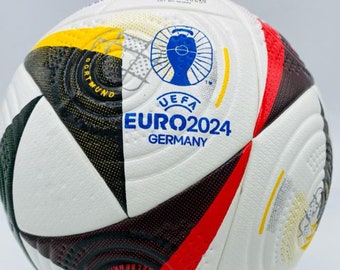 UEFA Euro Official Soccer Match Ball Size 5, Euro UEFA Germany Official Match Thermo Bonded Football Best Gift For Him/Her