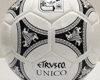 1990 Etrusco Unico Official Match ball, 1990 Etrusco Unico Vintage ball, Etrusco Unico Super Rare Soccer 1990 Etrusco Football Size 5