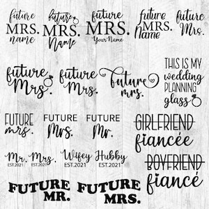 Future Mrs svg(last name),Bridal SVG, Mrs SVG, Future Bride, Bride design for shirts, future mrs with diamond ring clipart, engagement svg