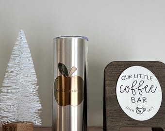 Personalized Insulated Tumbler: Custom Photo or Design, Stainless Steel Straw