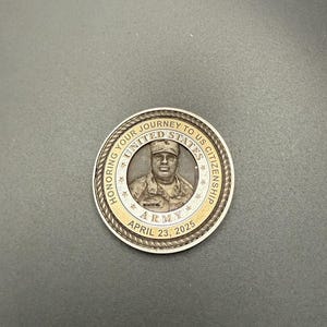 Moeda de desafio personalizada de aço inoxidável tridimensional de 3'' para polícia, militar, EMS, bombeiros ou qualquer ocasião especial
