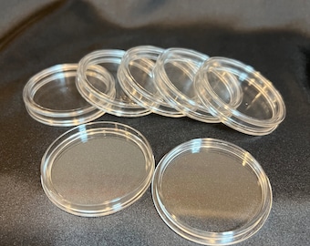 10 pack of 2 inch Acrylic Coin Capsule Storage Cases