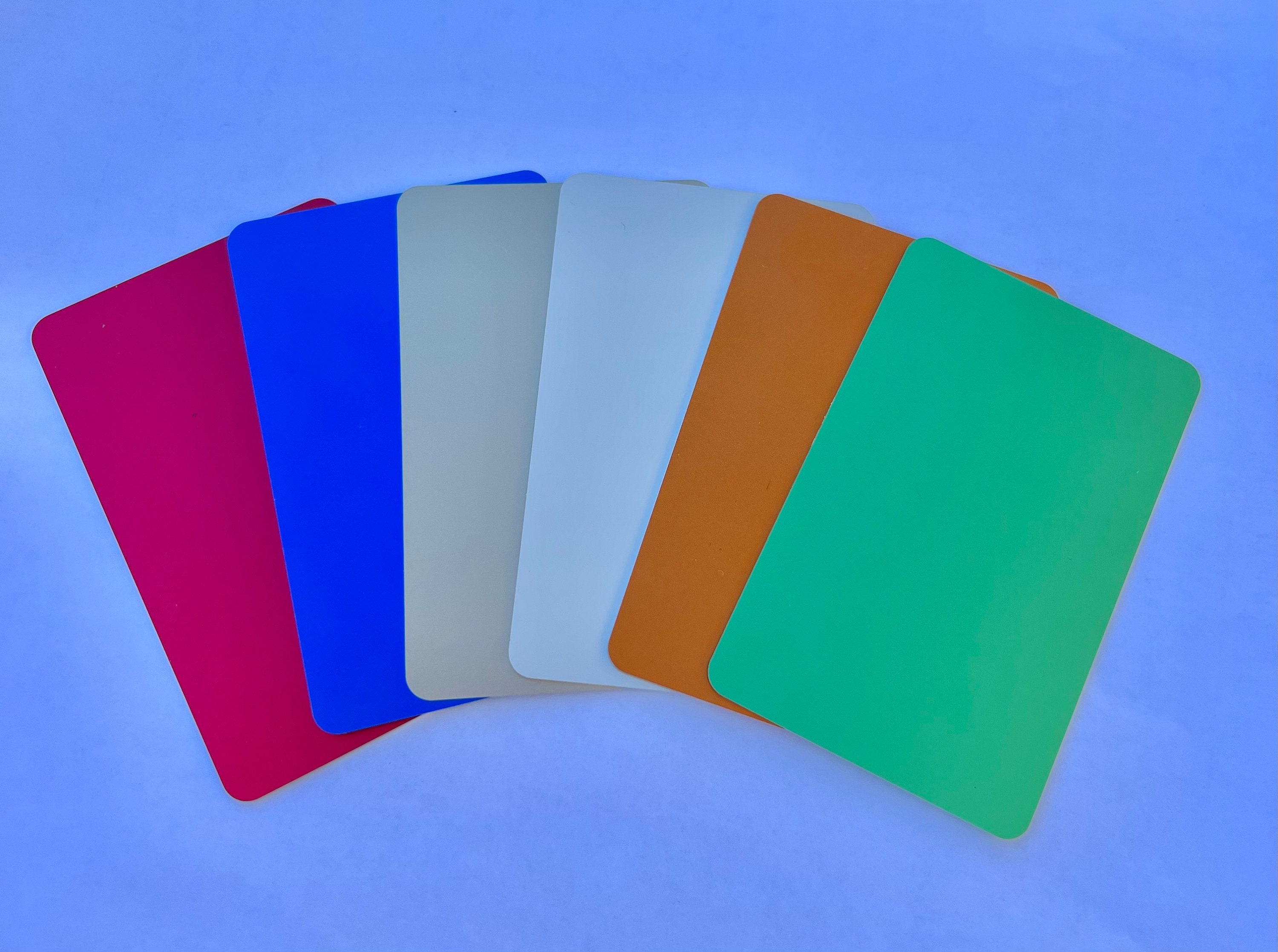Anodized Aluminum Business Cards Thick Standard Size 85mm x 54mm x 0.4 –  MalayanProducts