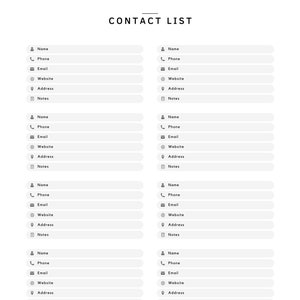 Contact List