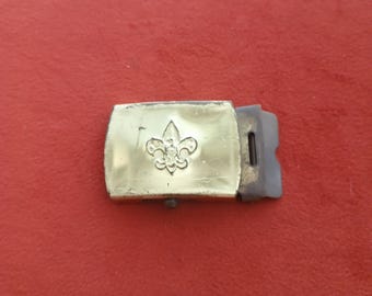 Solid Brass Vintage Boy Scout Buckle