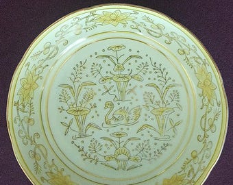 Andrea Sadek Japan Porcelain Bowl Candy Dish Chinoiserie Floral Swann Design #5888