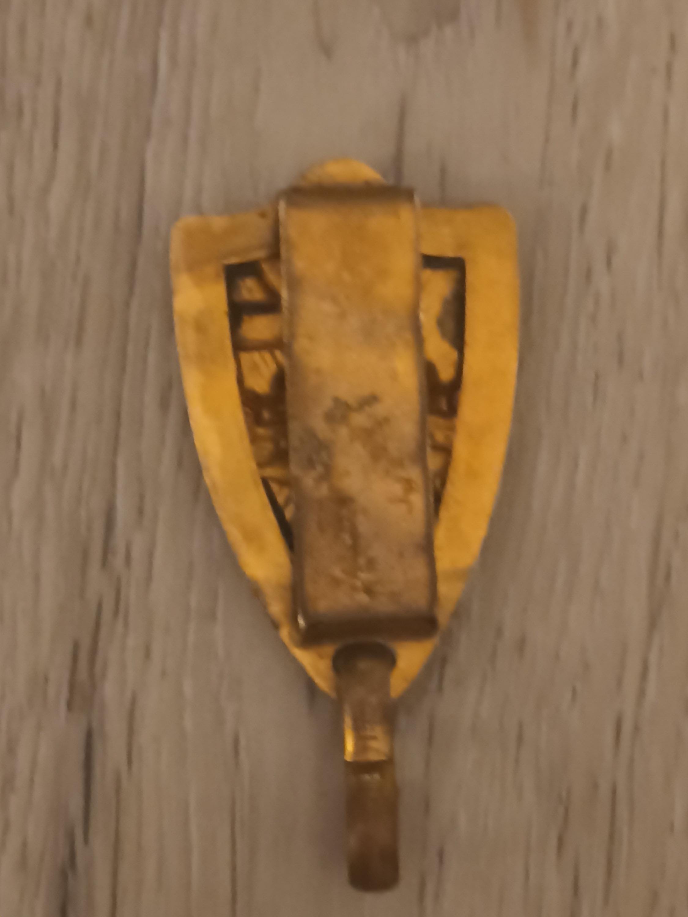 Vintage Masonic Knights Templar Brass & Enamel Sword Chain