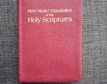 1984 New World Translation of the Holy Scriptures Pocket Size Burgundy Vinyl - 3.75" x 5.5"