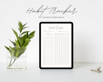 Habit tracker, Weekly Habit tracker