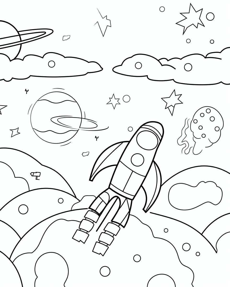 100 Midjourney Prompts V5 Bundle to Generate Children Coloring Book