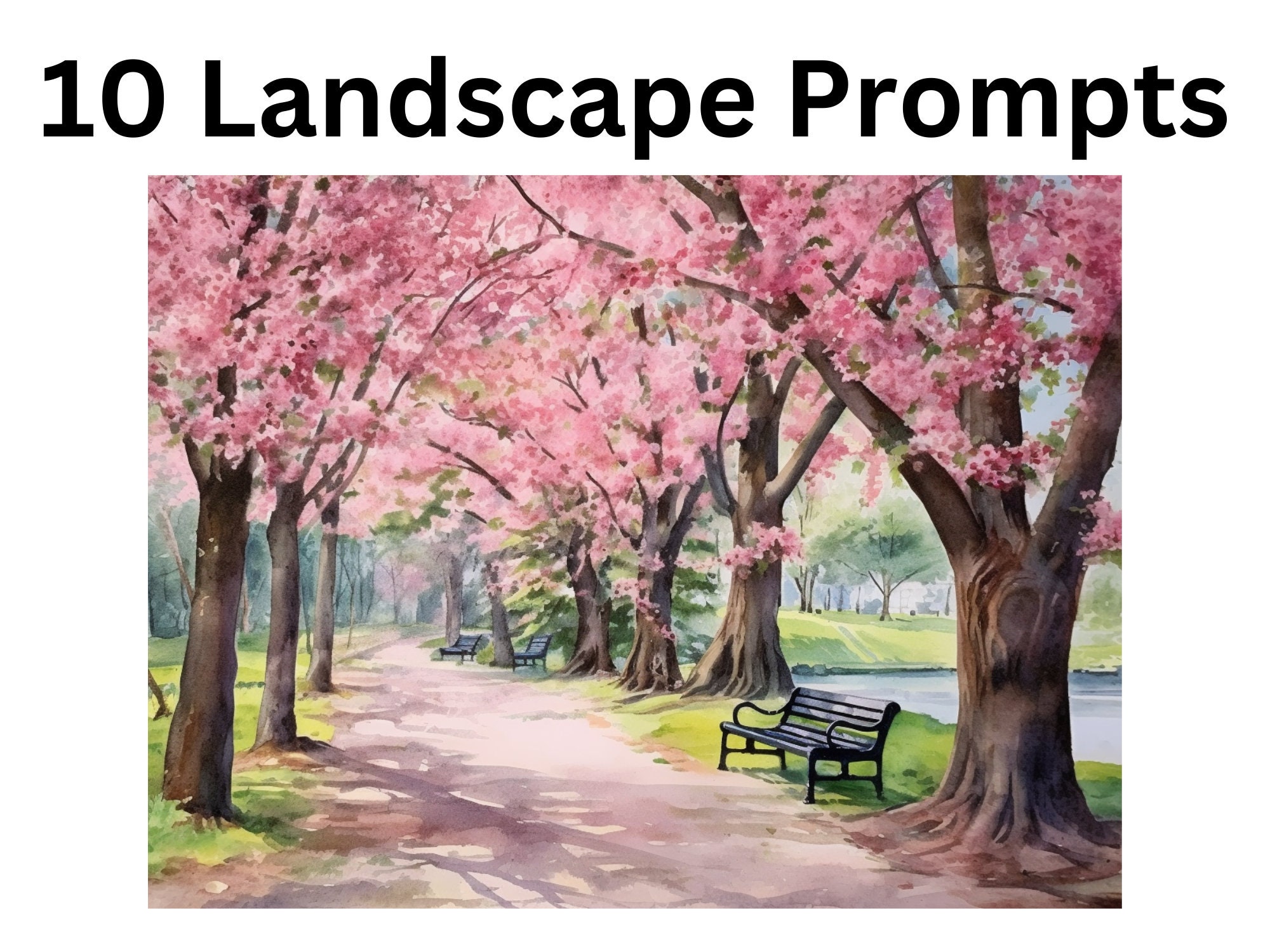 Bundle of 50 Unique Midjourney V 5.1 Watercolor Painting Prompts Etsy