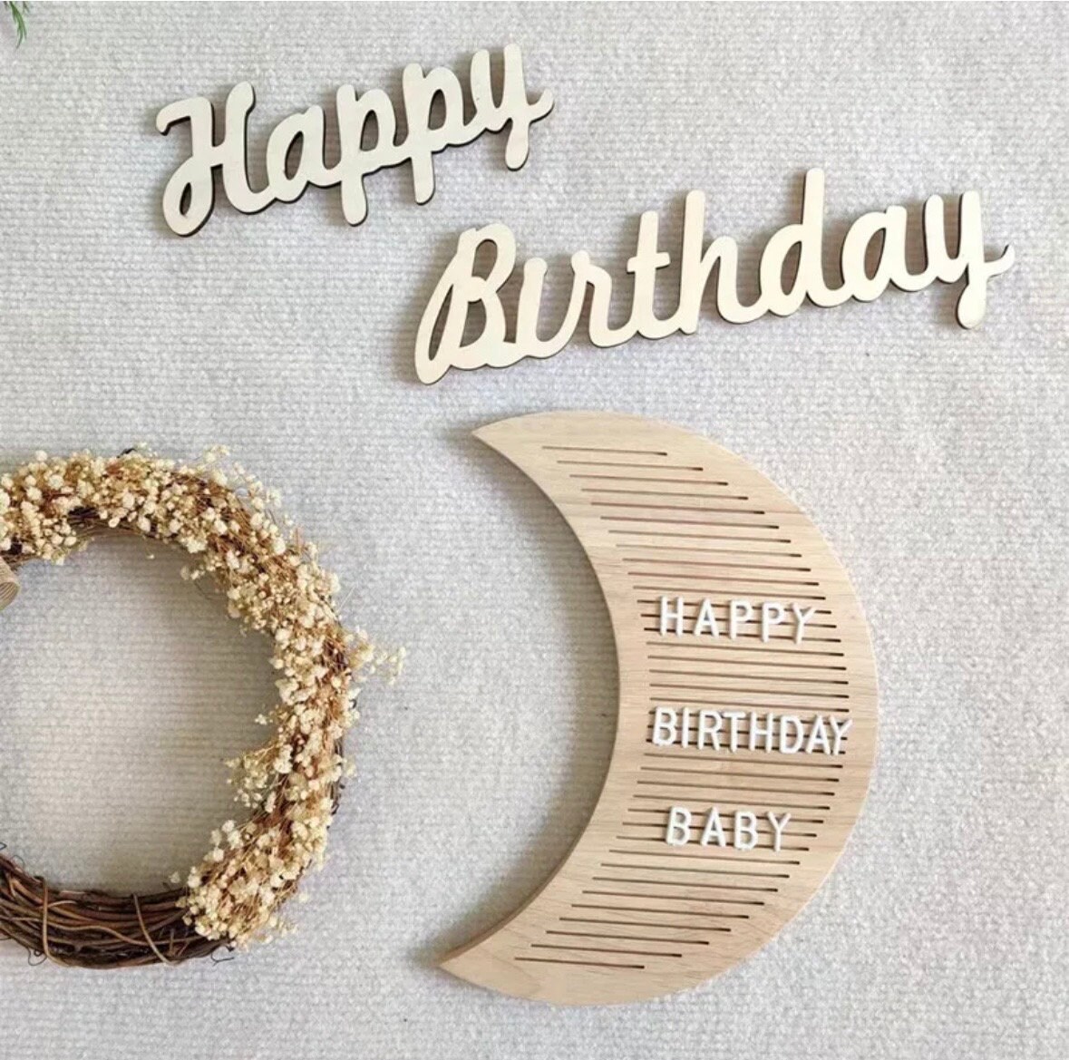 Moon Shaped Wooden Letter Board - Etsy