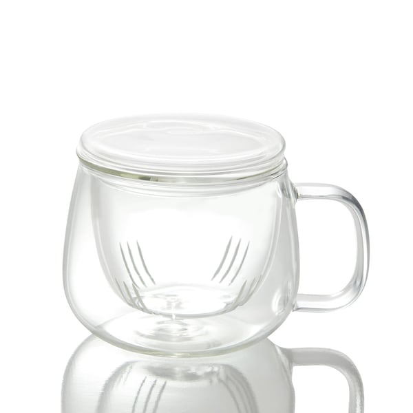 Single Serve Tea Infuser Cup, 12 oz Borosilicate Glass Teacup with Infuser for Loose Leaf Tea - Citea