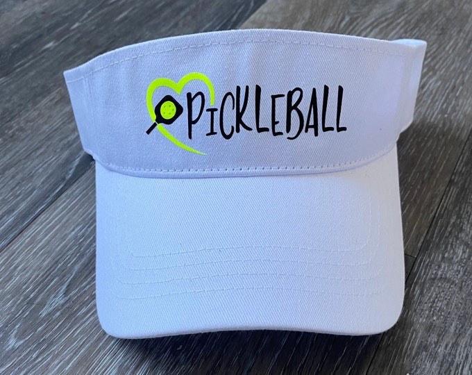 PICKLEBALL - visor, pickleball heart visor