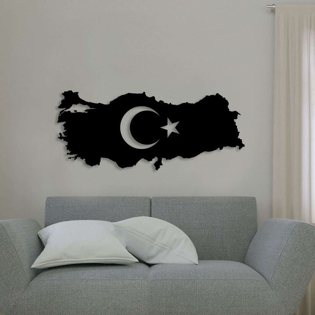 Turkish Map Metal Wall Art - Etsy