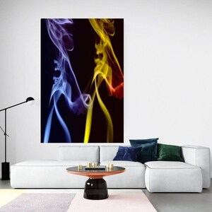Abstract Smoke Art Print: Modern Figurative Wall Decor (Digital Download)