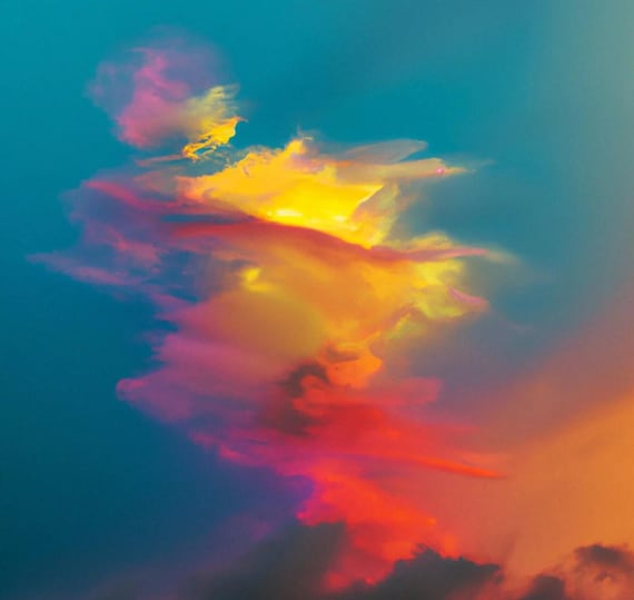 Colorful Abstract Acrylic Painting: Modern Home Decor Art