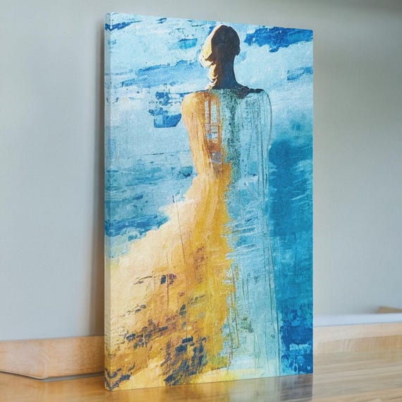 Abstract Figurative Wall Art: Contemporary Modern Mystery Home Decor
