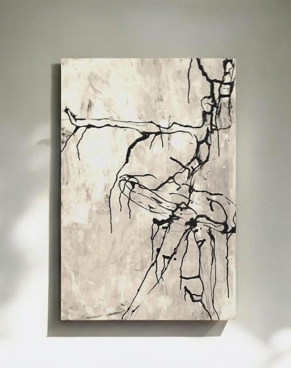 Dancing Woman Silhouette Art Print, Minimalist Home Decor