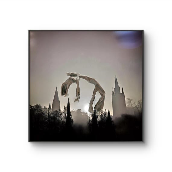 Surreal Gothic Forest Wall Art bstract Bronze Sculpture poster