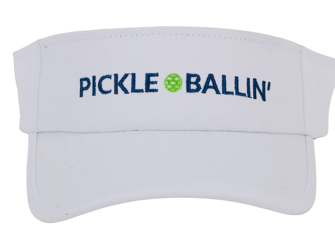 Pickleball Visor - White Visor for Pickleball - Velcro Closure - Etsy
