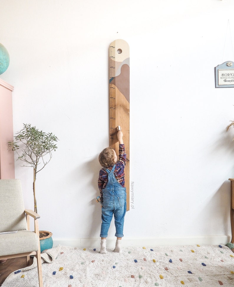 Handmade Wooden Growth Chart: Rustic Family Height Ruler - Etsy Australia