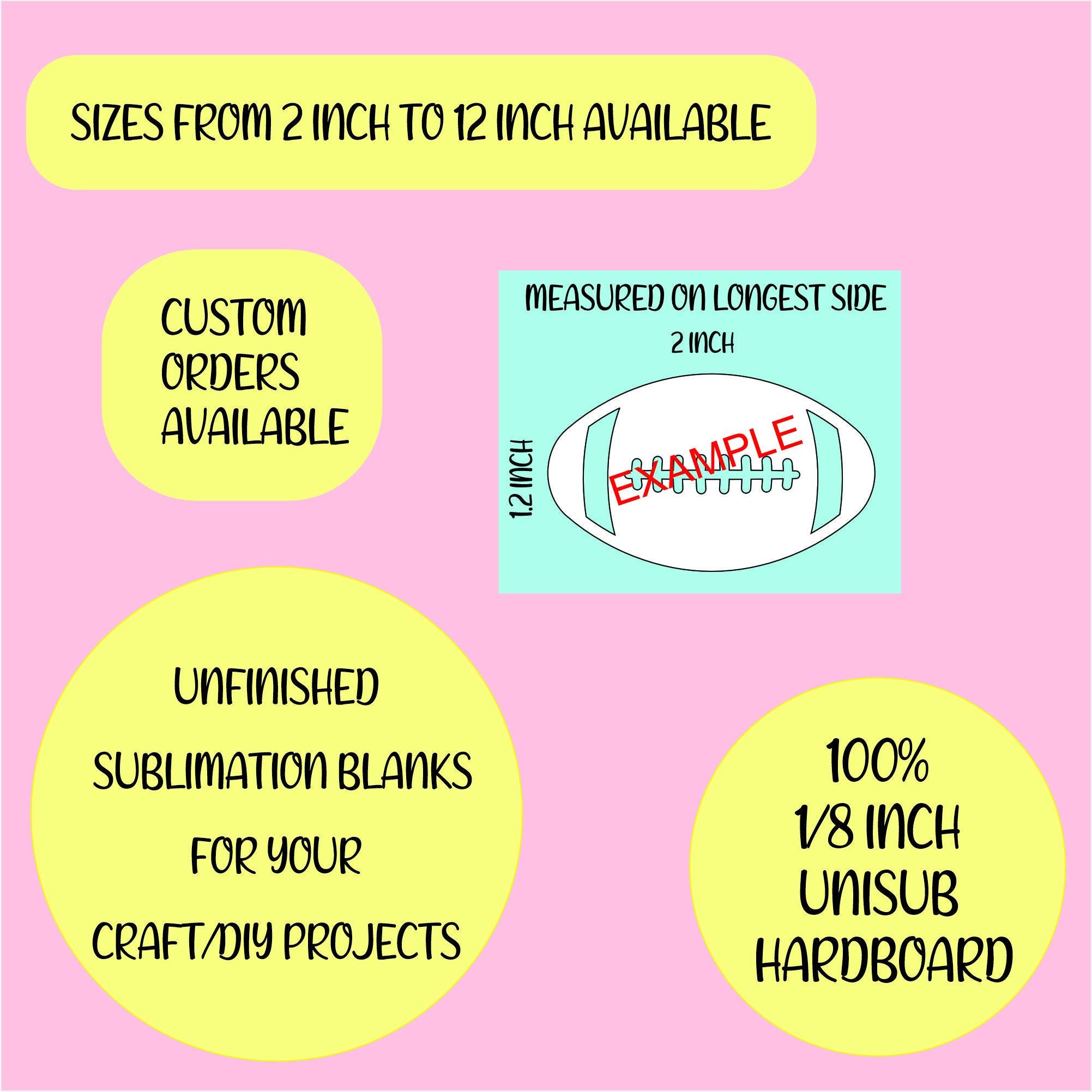 Sublimation Rounded Top Rectangular Sign Sublimation Round Sign Blank 18 Inch, UNISUB MDF, DIY Craft Blank ...