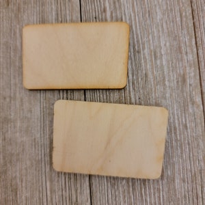 Wood blanks for small hair claw, hair clip blank, 1/8th inch wood blank, ships fast, create your own design, fits 2&quot; claw clip