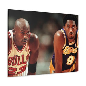 Kobe Bryant & Michael Jordan Bromance Sketch Canvas Print w