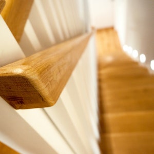 Solid oak wooden stairs, London stairs, 4cm thickness
