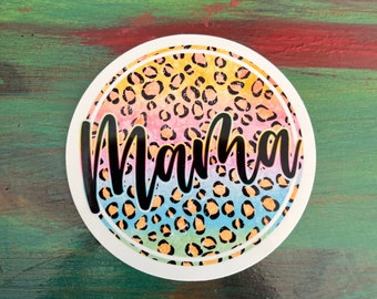 Mama Leopard Sticker
